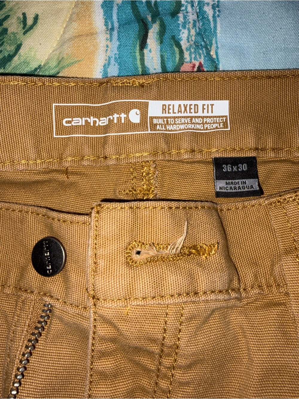 Carhartt Men's Relaxed Fit Cargo Pants in Brown/Tan
